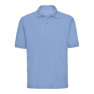 Polo à manches courtes pour homme, couleur unie, coupe classique, style décontracté, violet - Product Image 4