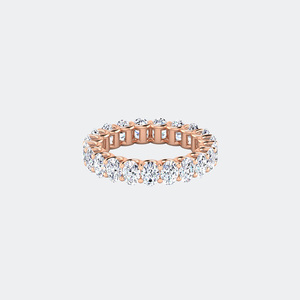 3.15CTW Oval Cut Prong Set Eternity <b>Ring</b> - Product Image 6