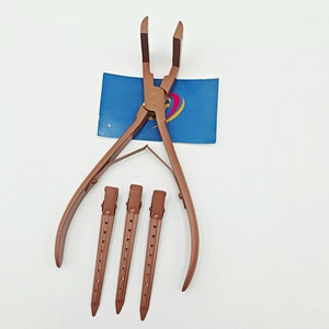 Pinzas profesionales para extensiones de cabello con cinta adhesiva, herramienta de presión resistente al calor para extensiones de cinta, venta al por mayor OEM - Product Image 6