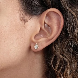 Moissanite Kite Cut Stud <b>Earrings</b>, Minimalist Handmade Jewelry, Dainty Birthstone <b>Earrings</b>, 925 <b>Silver</b> Gift for Women - Product Image 6