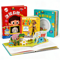 Impresión de Libros Pop-up Personalizados a Todo Color para Niños con Papel Offset y Materiales de Cartón