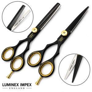 Navaja de Afeitar Recta Vintage Luminex Impex con Mango de Concha de Abulón y Acero al Carbono, Lista para Usar en Barberías y Salones - Product Image 2