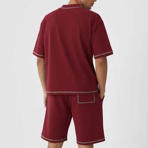 Nuevo Conjunto de Pantalones Cortos Casuales para Hombre, Camiseta de Manga Corta, Pantalones Cortos Deportivos Sólidos, Conjunto de Ropa de Marca para Hombre, Conjunto de 2 Piezas - Product Image 5