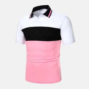 เสื้อโปโลลายทางผู้ชาย ขายส่ง เสื้อกอล์ฟ คอปกพับได้ เสื้อเทนนิสชาย - Product Image 3