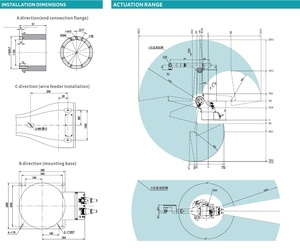 Robot de soudage à 6 axes Sooyee SYH2006C, charge utile de 6 kg, portée de 2005 mm, contrôlé par PLC, manipulateur robotique de haute précision pour le soudage - Product Image 3