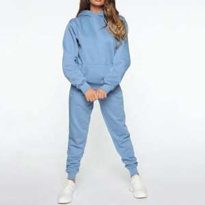 ชุดวอร์มแบบกำหนดเองสำหรับทุกเพศ ชุดเซ็ตผู้หญิง 400 GSM เสื้อฮู้ดและกางเกงวอร์ม ชุดสองชิ้น เสื้อผ้าผู้หญิงพร้อมลายพิมพ์ดิจิทัล - Product Image 4