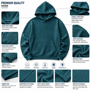 Sudadera con Capucha de Algodón para Mujer, Etiqueta Privada OEM, Sudadera Premium Antiarrugas con Lavado Ácido, Fabricante de Pullovers de Invierno - Product Image 6