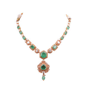 Conjunto de Joyería de Plata Pura para Mujer |   Conjunto de Collar y Aretes de Plata Esterlina 925 por Gajaah - Product Image 1