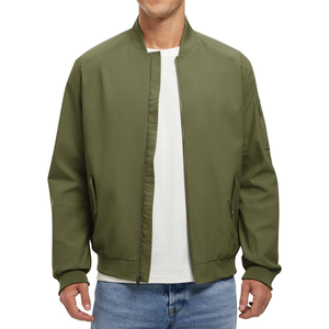 Olive Custom <b>Utility</b> Sleeve Pocket Zip Outerwear Streetwear Bulk Supplier Apparel Bomber <b>Jackets</b> for <b>Men</b> - Product Image 1