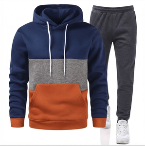 Conjunto Deportivo Informal con Capucha de Alta Calidad, Grueso y Sólido, Transpirable y Ecológico, 100% Algodón, Sudadera con Capucha y Pantalones para Hombre - Product Image 4
