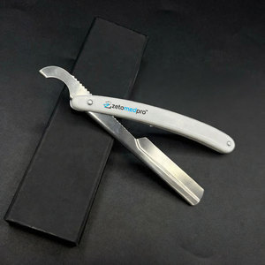 Rasoir à raser personnalisé avec logo, en acier durable, léger, rasoir à lame fixe, manche en plastique, emballage personnalisé - Product Image 1