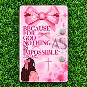 Porque para Dios, Nada es Imposible, Lash Tile Religioso, Impresión de Logotipo Personalizado Sostenible, Servicio OEM - Product Image 6