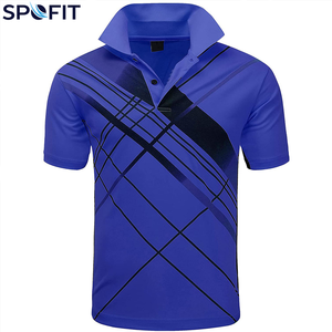 Nouveau style, polo d'affaires respirant en polyester 100%, séchage rapide, respirant, logo personnalisé, couleur unie, polo personnalisé pour homme - Product Image 2