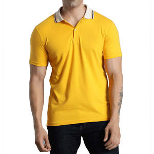 เสื้อโปโลชาย Low Moq สกรีนโลโก้ได้ แห้งเร็ว น้ำหนักเบา ผลิตจากผ้าฝ้าย 100% สำหรับผู้ชาย - Product Image 1