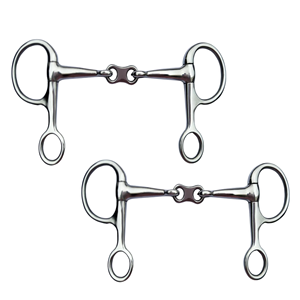 Mors de cheval à double articulation de qualité supérieure, confortables, en acier inoxydable, instrument chirurgical vétérinaire - Product Image 1