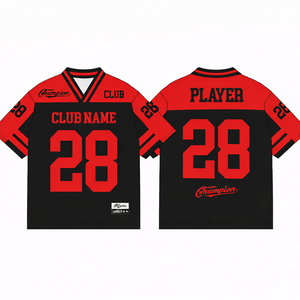 Football <b>Mesh</b> Jersey Oversized American fabric Sublimation printed Adult Wear <b>Mesh</b> Shirt V Neck Short Sleeve football jersey - Product Image 3