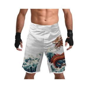 Pantalones Cortos de Artes Marciales Mixtas (MMA) Personalizados de Lana Peinada, de Secado Rápido, para Grappling, Ropa Deportiva para Hombre y Mujer, 100% Poliéster, Precio al por Mayor - Product Image 4