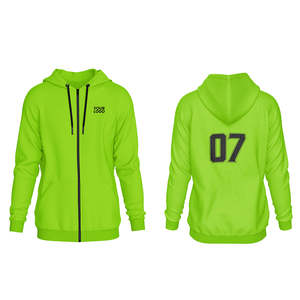เสื้อฮู้ดซิปเต็มตัวแบบกำหนดเอง-ดีไซน์เรียบๆ ปรับแต่งได้ ไซส์ XS - Product Image 1