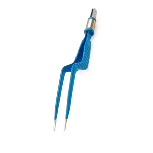 Azicon's European Bipolar Bayonet Forceps - Stainless Steel Reuse Autoclavable Neurosurgical Coagulation Bipolar Bayonet Forceps - Product Image 5