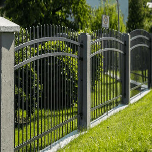 Panel de Cerca Moderno para Privacidad, Cerca de Hierro Forjado para el Hogar, Paneles de Acero Resistentes para Exteriores, Decorativos, Seguros, Duraderos, Modelado en 3D - Product Image 2