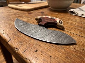 Forged Steel Adze <b>Axe</b> Head With <b>Wood</b> Handle For Woodworking DIY Grade - Product Image 1