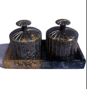 Wholesale Price Resin Dry Fruit <b>Jar</b> Set <b>for</b> <b>Kitchen</b> Use Stackable Design Try <b>for</b> Giveaway Personalised in India Top Selling - Product Image 1