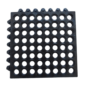 Tapis en caoutchouc anti-fatigue sur mesure, résistant à l'huile, à drainage creux, pour cuisine et atelier, en rouleau entier avec trous - Product Image 1