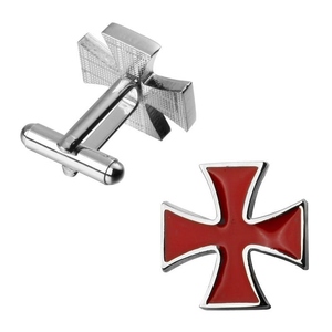 Knights Templar <b>Red</b> <b>Cross</b> Shirt Pins Stainless Steel Enamel Formal Shirt Accessories Custom Wholesale Freemason Masonic Regalia - Product Image 2