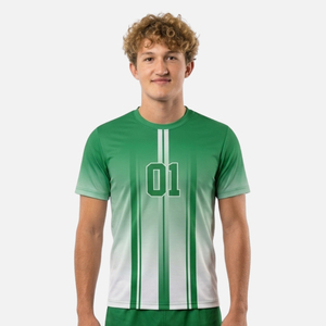 Quick Dry Handball Jersey with 4-Way Stretch Breathable Mesh Performance Fabric Moisture-Wicking Handball Team Sportswear - Product Image 1