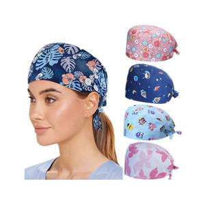 Gorros Quirúrgicos Médicos Recién Estampados para Enfermeras, Doctores y Dentistas, con Botones, Uniformes de Hospital, Tela Jersey, Unisex para Mayor Comodidad - Product Image 2