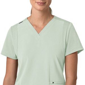 Ensembles d'uniformes médicaux VIAOLI 2026 avec col zippé et pantalon large, en polyester/rayonne/spandex, pour usage hospitalier, multicolores - Product Image 4