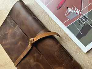 Porte-carnet en cuir de qualité supérieure pour affaires, couverture de journal rechargeable, étui d'écriture NBC-0100 - Product Image 4