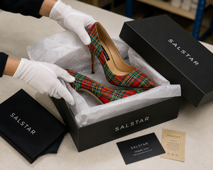Escarpins à talons hauts en tartan écossais pour femmes – Chaussures à talons aiguilles à carreaux tendance pour événements formels - Product Image 6