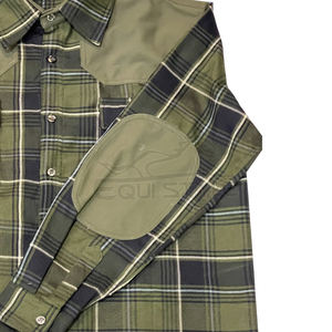 Camisa de Senderismo de Algodón al por Mayor, Estilo a Cuadros, Manga Larga, Camisa de Viaje para Exteriores, Camisa Personalizada para Trekking, Camping y Caza - Product Image 4