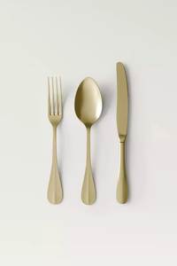 Ensemble de couverts élégants en acier inoxydable, collection de vaisselle de cuisine avec fourchette, couteau, cuillère, cuillère à café, accessoires de table - Product Image 2