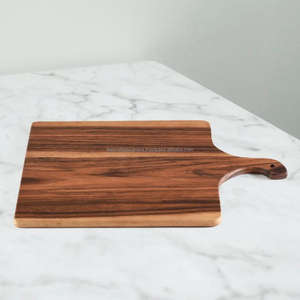 Tabla de cortar multifuncional de madera de acacia grande con asa, apta para lavavajillas, de calidad alimentaria, para uso en la cocina. - Product Image 1