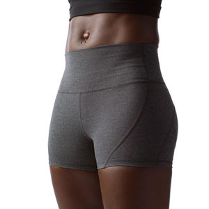Shorts de sport respirants taille haute à compression pour femme, pour la course, le cyclisme, le yoga et la gym, style biker, effet galbant - Product Image 1