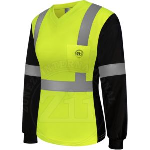 ZUNEZI INTERNATIONAL Ropa de Trabajo de Seguridad EN ISO 20471 ANSI Clase 1 Sudadera con Capucha de Alta Visibilidad con Cremallera Completa Reflectante - Product Image 1