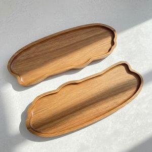 Bandeja de Servicio Navideña, Bandeja Decorativa Navideña, Tabla de Exhibición de Madera Navideña, Tabla de Comida de Madera Navideña - Product Image 6