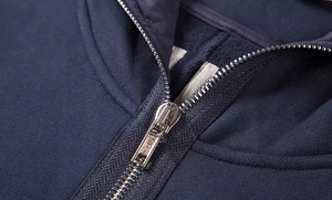 Sweat à capuche zippé unisexe en coton 100% de haute qualité, coupe ample, avec impression numérique, en tissu éponge, logo personnalisé sur le devant, idéal pour l'hiver - Product Image 2