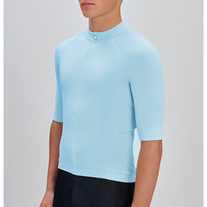 Custom Logo Men's Short Sleeve Cycling Jersey Breathable Quick Dry Bicycle Shirt Lightweight <b>Road</b> Bike Training Wear - Product Image 3