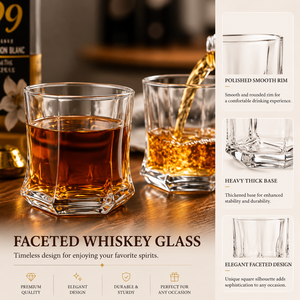 Commercio all'ingrosso tazza 230ml/7.8oz Lowball chiaro moderno bicchiere di whisky tazze macchina di <span class=keywords><strong>vetro</strong></span> stampato e soffiato Design classico alla rinfusa - Product Image 1