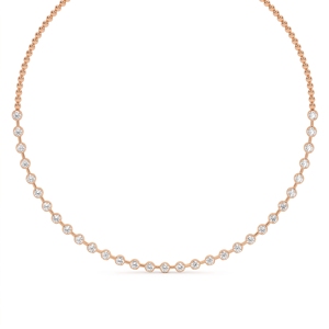 Collar de Diamantes Cultivados en Laboratorio, Estilo Tenis, Media Eternidad, para Mujer y Hombre, Regalo, Joyería de Compromiso, Plata de Ley, 9KT, 10KT, 14KT, 18KT - Product Image 4