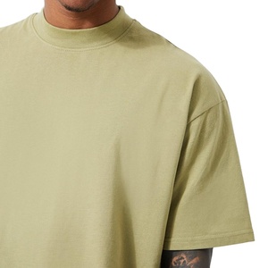 T-shirt Homme Personnalisé 100% Coton, Coupe Ample Épaules Tombantes, Streetwear Luxe, T-shirt Vierge Lourd 2025 - Product Image 2
