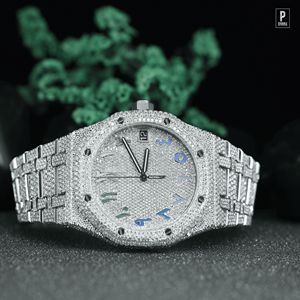 Reloj de Lujo con Incrustaciones de Diamantes para Hombre, Plata de Ley 925, Estilo Hip Hop, Reloj de Pulsera con Moissanita, Venta al Por Mayor - Product Image 6
