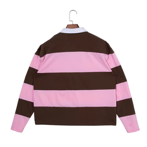 Chemises de rugby à manches courtes pour hommes, en tissu jersey coton/polyester de haute qualité, imprimées numériquement, décontractées, unies, respirantes, pour l'été - Product Image 2