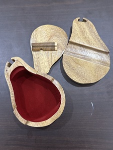 Boîte à bijoux 3D en bois intarsia artisanale, finition brillante/mate, doublure intérieure en velours, boîte secrète en bois du Vietnam - Product Image 6