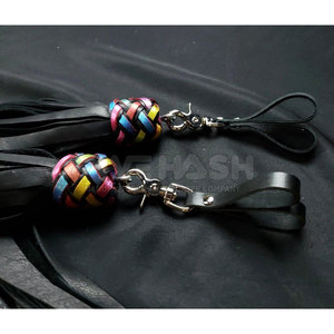 Leather <b>Flogger</b> Premium Leather Strips Strong Handle Balanced Design Leather <b>Flogger</b> Simple Control - Product Image 5