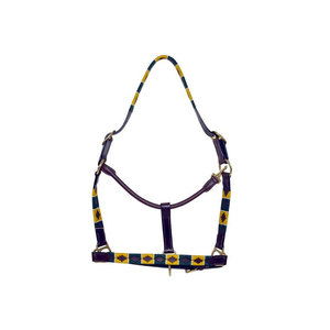 Brown Leather Horse Halter With Brass Hardware For <b>Equestrian</b> Use - Product Image 6