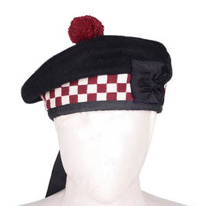 Gorro Tradicional Escocés, 100% Lana Suave de Alta Calidad, Gorro Balmoral Escocés, Sombreros con Diseño a Cuadros, OEM ODM Unisex - Product Image 1